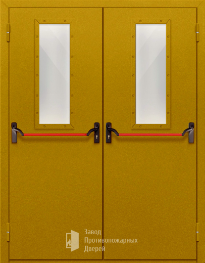 Фото двери «Двупольная со стеклом и антипаникой №65» в Раменскому