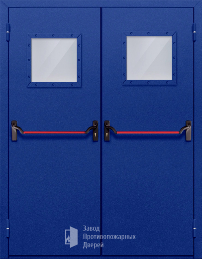 Фото двери «Двупольная со стеклом и антипаникой №53» в Раменскому