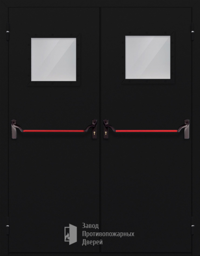 Фото двери «Двупольная со стеклом и антипаникой №54» в Раменскому