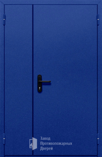 Фото двери «Полуторная глухая (синяя)» в Раменскому