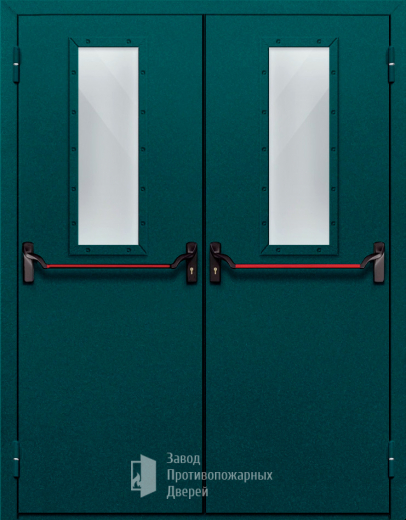 Фото двери «Двупольная со стеклом и антипаникой №66» в Раменскому