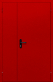 Фото двери «Полуторная глухая (красная)» в Раменскому