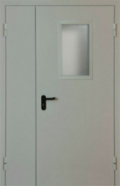 Фото двери «Полуторная со стеклом EI-30» в Раменскому