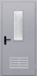 Фото двери «Однопольная со стеклом и решеткой» в Раменскому