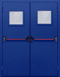 Фото двери «Двупольная со стеклом и антипаникой №53» в Раменскому