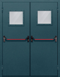 Фото двери «Двупольная со стеклом и антипаникой №57» в Раменскому