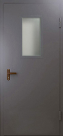 Фото двери «Техническая дверь №4 однопольная со стеклопакетом» в Раменскому
