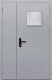 Фото двери «Полуторная со стеклопакетом» в Раменскому