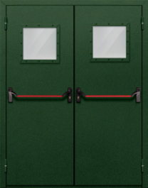 Фото двери «Двупольная со стеклом и антипаникой №59» в Раменскому